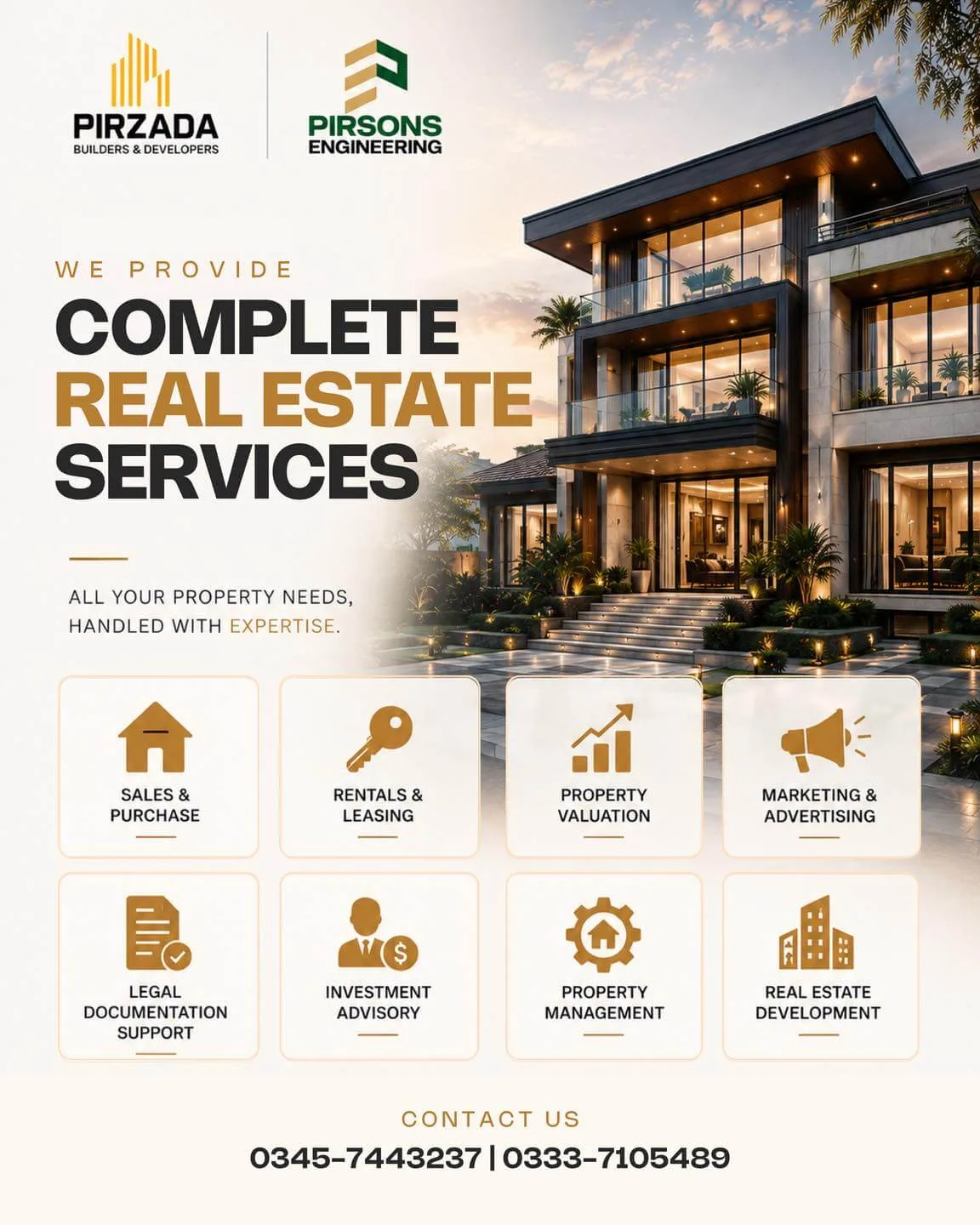 Pirzada and Pirsons post: Complete Real Estate Services